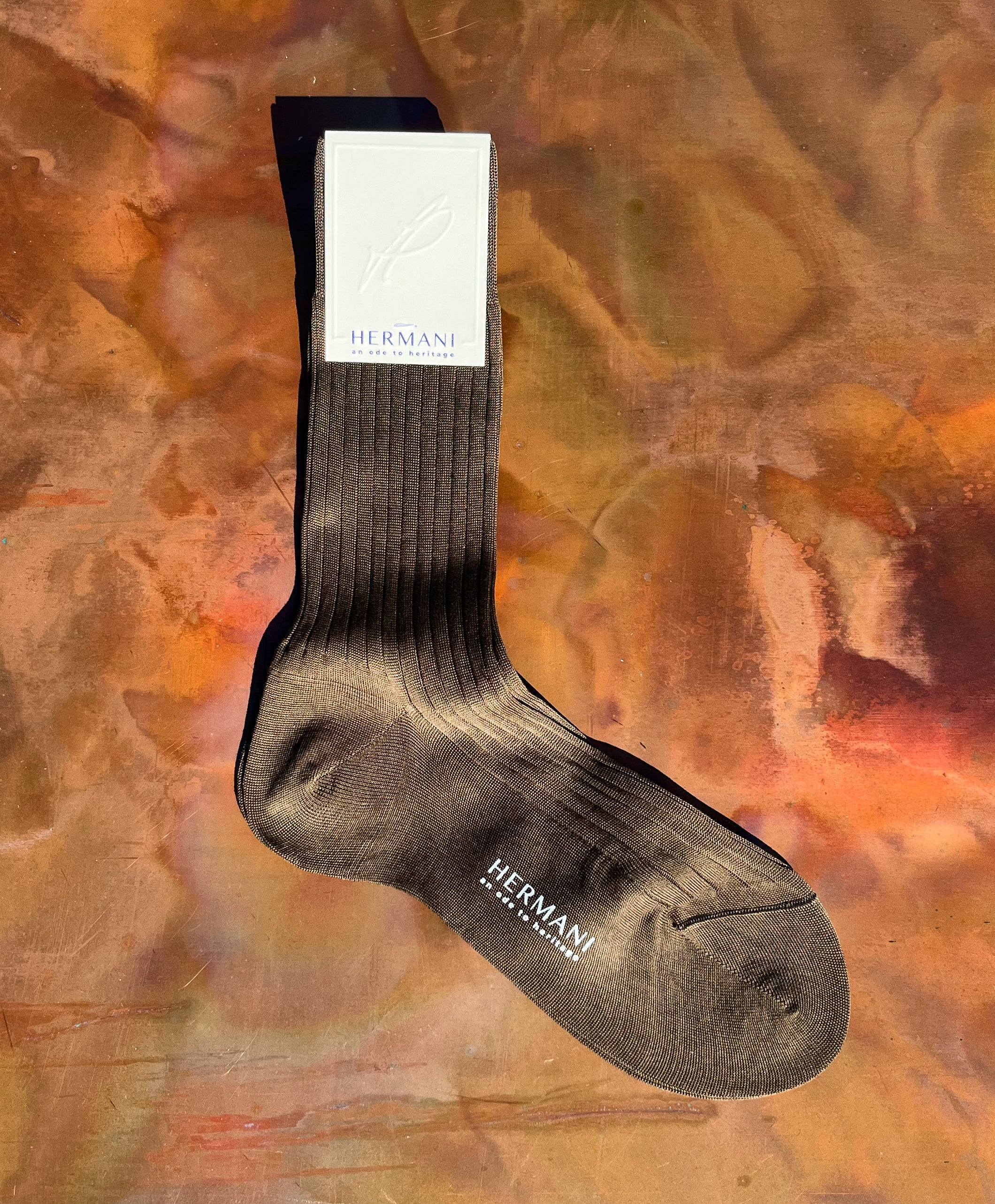 Socken aus Baumwolle - Tabacco