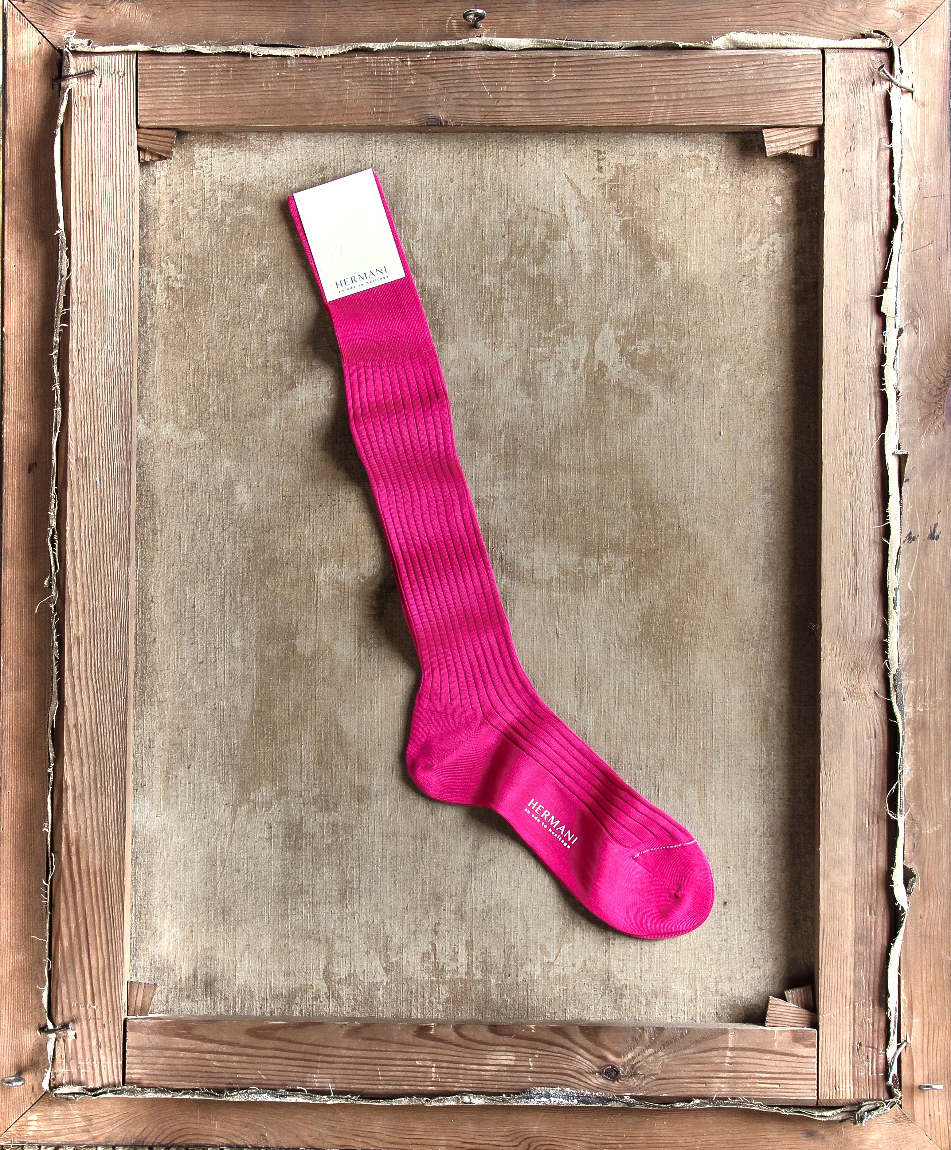 Filo di Scozia Cotton Knee-High - Fucsia