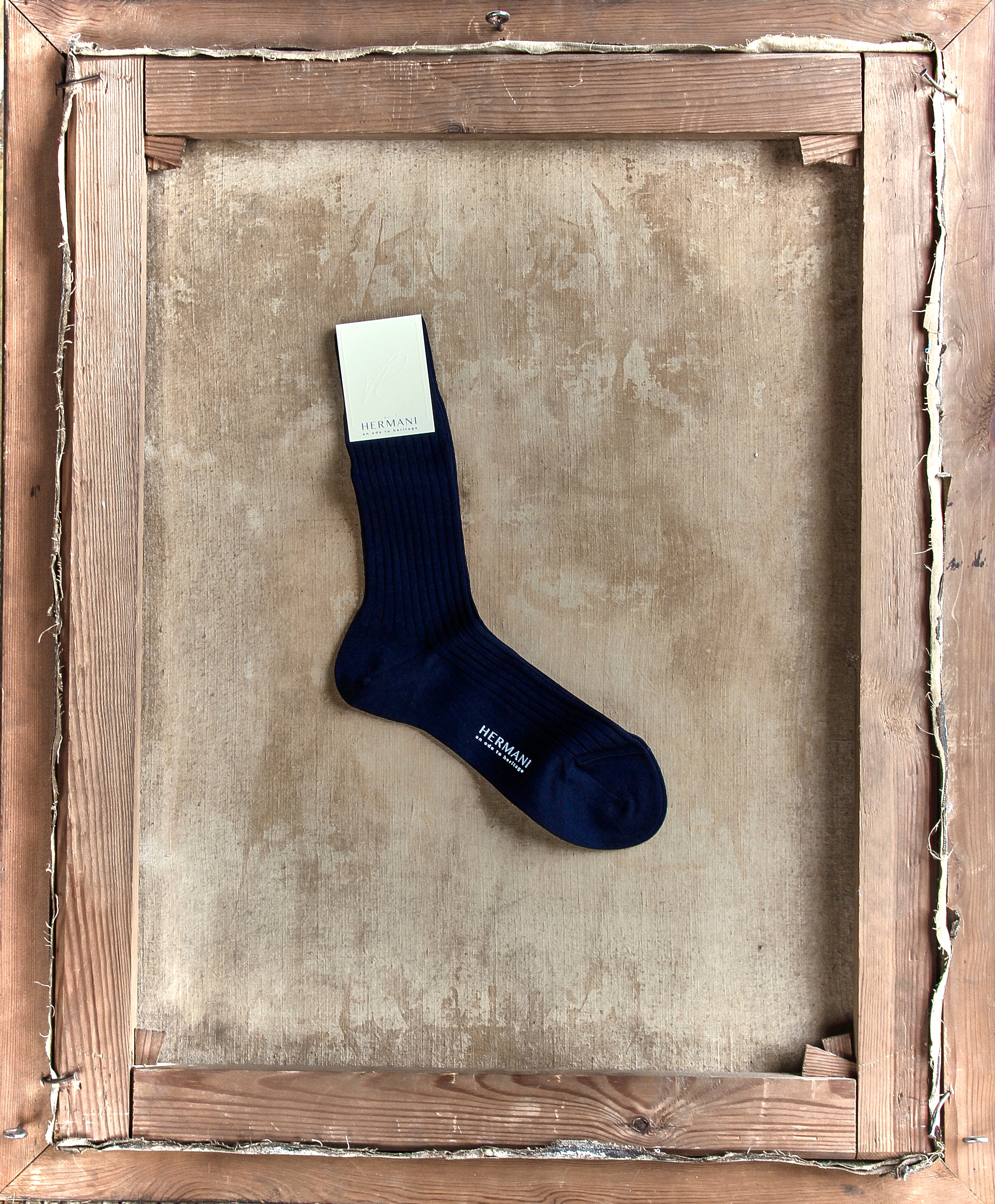 Socken aus ägyptischer Baumwolle Navy